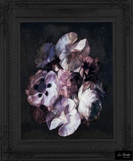 Wallpaper Fleur Lila-Framed
