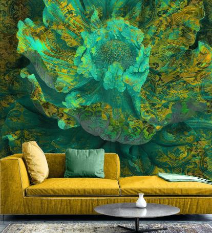 Wallpaper Bliss - turquoise